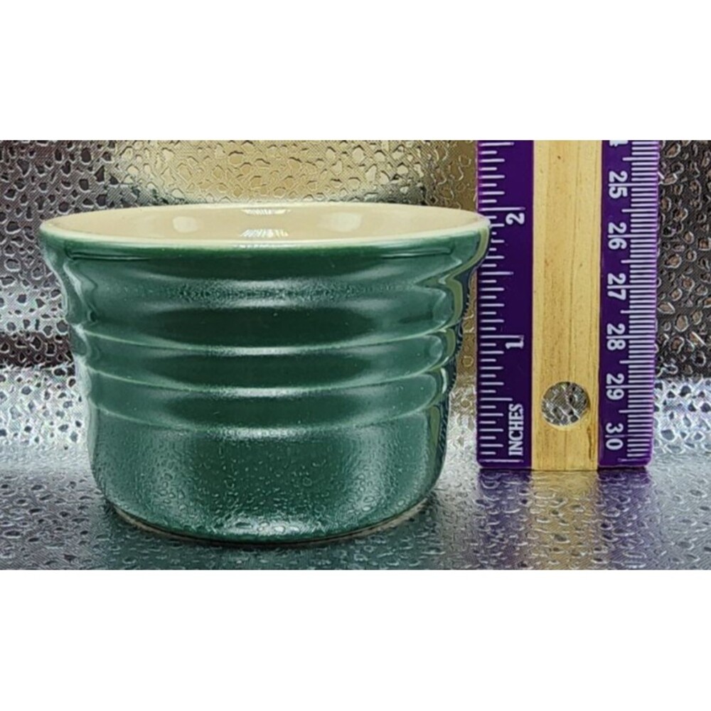 Le Creuset Stoneware Green Ramekins Sauce/Condiments Bowl (4) READ LISTING!!! - Picture 16 of 16